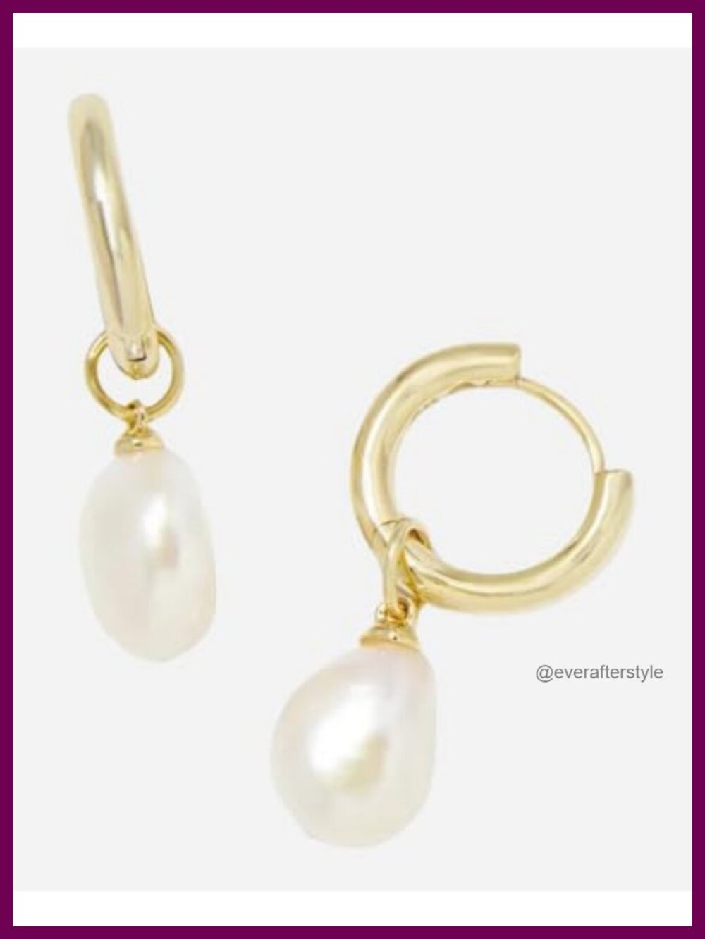 Kendra Scott Willa Pearl Huggie Earrings